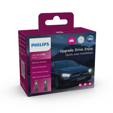 PHILIPS Žarulja Ultinon Access 2500 H3 11336U2500CX LED, do 80% više svjetla, 6000K