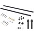 HOMESTAR Set hardvera za klizna vrata, 200 x 4 x 0.6 cm, crna