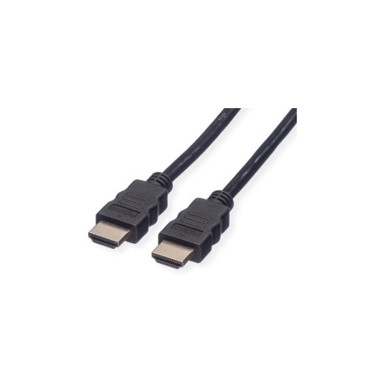 ROLINE Kabel s mrežom HDMI 2.1, crni, 1 m