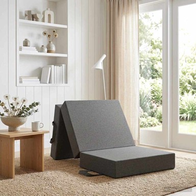 Sofa na razvlačenje, 75 x 63 x 45 cm, svjetlosiva