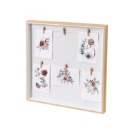 CASA SELECCIÓN Viseći okvir u prirodnoj boji 43x43 cm 