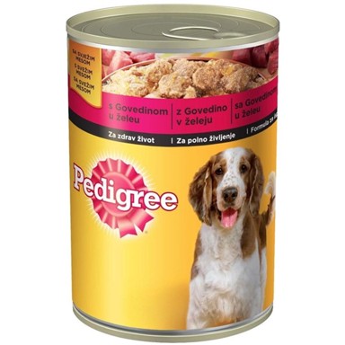 PEDIGREE Konzerva s govedinom u želeu, 400 g