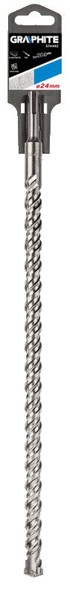 GRAPHITE Svrdlo za beton SDS plus S4 Quatro, 24 x 600 mm