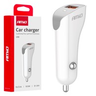 AMIO Auto punjač USB-A 2.1A 12/24V