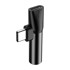BASEUS Adapter USB-C (M) na 3.5 mm + USB-C (Ž) L41, crni