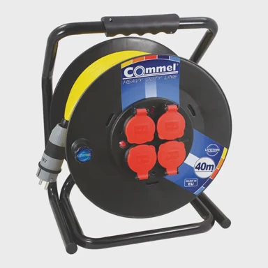 COMMEL 200-363 kabelska motalica na pvc bubnju 300 mm, monofazna, 16 a 230 v ~ 3500 w i