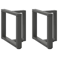 Noge stolića za kavu T-oblika 2 kom antracit 50x25x(42-43) cm