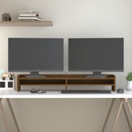 Stalak za monitor, boja meda, 100x24x16 cm, masivna borovina