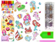 Dijamantni vez, naljepnice s morskim životinjama