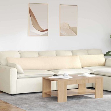 Jastučići za sofu 2 kom 200 x 40 cm, kordura tekstil, kremasti
