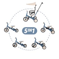 PETITE MARS Tricikl Turbo Plus 5u1, Ocean Blue