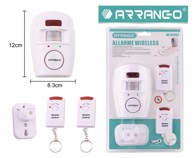 ARRANGO Bežični alarm, daljinski upravljač, senzor pokreta