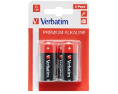VERBATIM Baterija, C-LR14 Baby alkalna, 2 komada