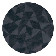 FLAIR RUGS Antracitno sivi ručno rađen vunen okrugao tepih ø 160 cm Shard Charcoal 