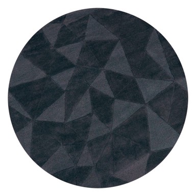 FLAIR RUGS Antracitno sivi ručno rađen vunen okrugao tepih ø 160 cm Shard Charcoal