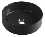 ISVEA INFINITY Umivaonik, Ø36 cm, nadgradni, keramika, crna mat