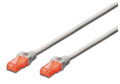 DIGITUS Mrežni kabel UTP CAT.6 patch, 2 m, sivi