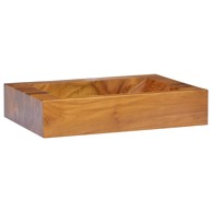 Umivaonik od masivne tikovine 50 x 35 x 10 cm