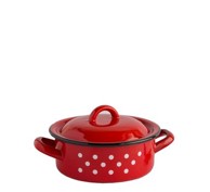 VEF Lonac crveno/bijeli 18 cm 1,5 L 18 cm