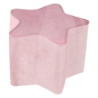ROBA Svijetlo ružičasti baršunast dječji tabure Lil Sofa 