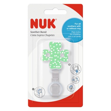 NUK Vezica za dudu sa silikonskim obručem, višebojna