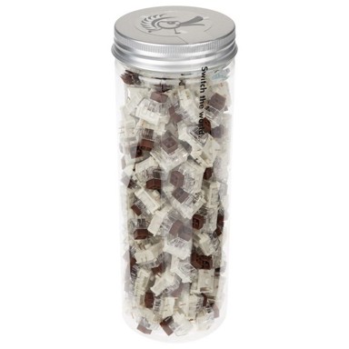 DUCKY Prekidači za tipkovnicu Kailh, smeđi, 110 komada, 3-Pin, MX-Stem