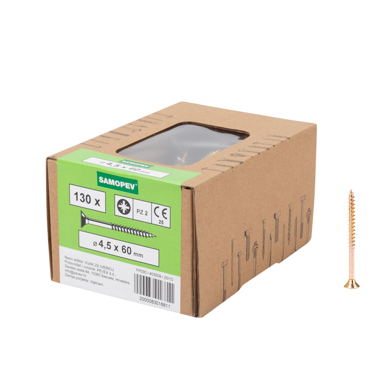 SAMOPEV Vijak za drvo PZ 4,5 x 60 130/1, srebrna