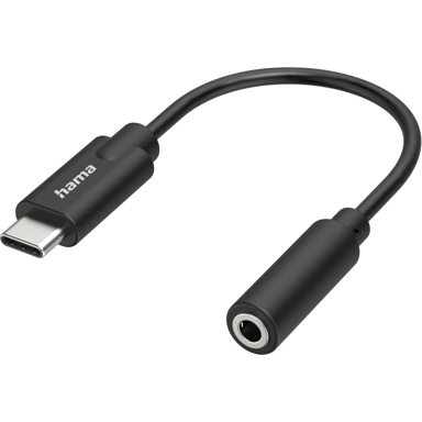 HAMA Audio kabel 3,5 mm na USB-C, crni