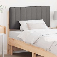 Tapecirano uzglavlje Smeđa i tamno siva 90 cm