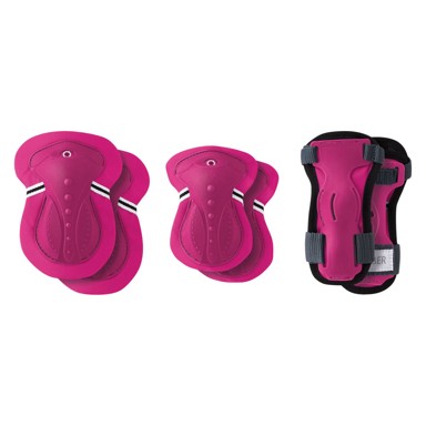 GLOBBER Set štitnika Junior, rozi, XS, 25-50 kg
