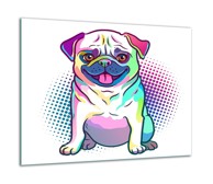 Staklena zaštitna ploča za štednjak Dog 60 x 52 cm