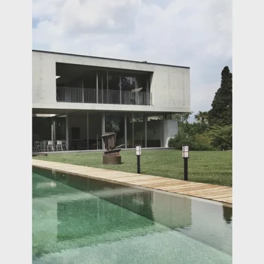 Vanjska stajaća svjetiljka Stone, E27, 12W, IP54, NL9002860, crna