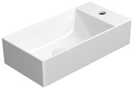 GSI KUBE X Umivaonik, 50x25 cm, lijeva ili desna izvedba, ExtraGlaze, keramika, bijela