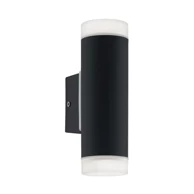 Vanjska zidna lampa, 2xLED, GU10, 2x5W, Riga-LED, 96505, čelik/crna