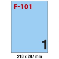 FORNAX Etikete A4 ILK F-101, 210 x 297 mm, 100 kom, plave