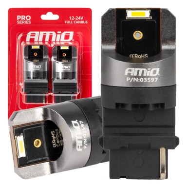 AMIO LED žarulje CANBUS PRO Series 3156 P27W 2x1860SMD bijele 12V/24V