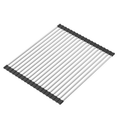 QUADRON Ocjedna mreža Rollmat Rolo čelik/crni 43x32 cm