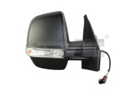 TYC Retrovizor Fiat Doblo 10-15, crni, lijevi, električni, grijani, žmigavac, 6 pinova, 2 stakla, Combo