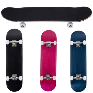 NORTHIX Mini skateboard, 79 cm, drvena daska, crni