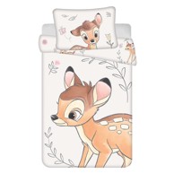 JERRY FABRICS Pamučna dječja posteljina Bambi 100x135 cm, bež