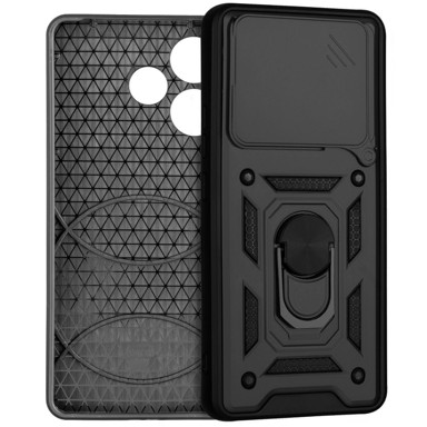Oklopna futrola za Oppo A5 Pro 5G, CamShield Slide, crna