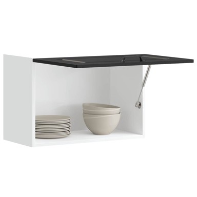 Kuhinjski zidni ormarić Kalmar crni konstruirano drvo