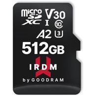 GOODRAM Memorijska kartica IRDM microSDXC 512GB V30 UHS-I U3 + adapter