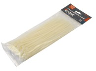 EXTOL PREMIUM Žičane trake 8856116 bijele 400×4,8 mm 100 kom najlon