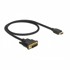 DELOCK kabel HDMI-DVI-D 18+1 0,5 m, model 85581