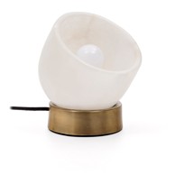 KAVE HOME Krem/mjedena stolna lampa (visina 17 cm) Shenli 