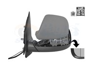 VAN WEZEL Retrovizor VW T6, lijevi, električni, grijani, asferičan, s antenom, 5 pinova