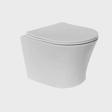 WC školjka viseća bez ruba + sporospuštajuće WC sjedalo