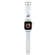 KARL LAGERFELD 3D Rubber Karl Head remen za Apple Watch, 42/44/45/49 mm, bijeli