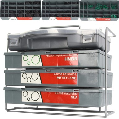 MAR-POL Set O-ring brtvi 900 kom, u organizatoru